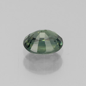 Zafiro verde natural de 0,48 ct, corte óvalo, VVS-VS