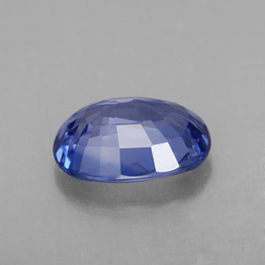 Zafiro azul natural de 2,23 ct, corte óvalo, VS