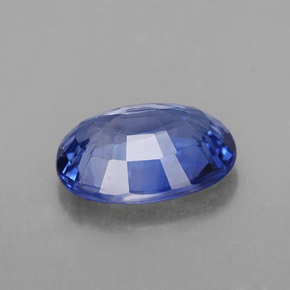 Zafiro azul natural de 2,32 ct, corte óvalo, VVS-VS
