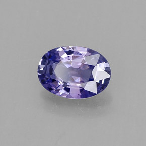 Zafiro violeta natural de 0,53 ct, corte óvalo, SI