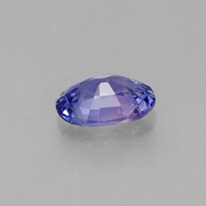 Zafiro violeta natural de 0,53 ct, corte óvalo, SI