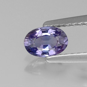 Zafiro violeta natural de 0,57 ct, corte óvalo, VVS-VS