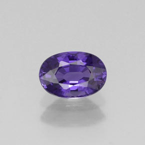Zafiro violeta natural de 0,65 ct, corte óvalo, VVS-VS