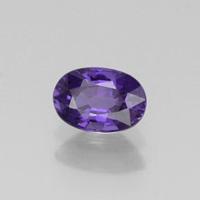 Zafiro violeta natural de 0,65 ct, corte óvalo, VVS-VS