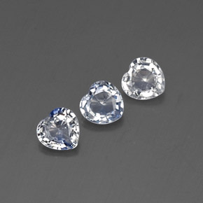 Gemas de zafiro azul natural de  ct, forma de corazón, VVS-VS