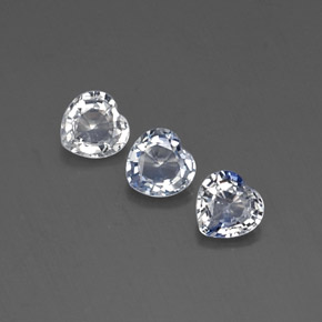 Gemas de zafiro azul natural de  ct, forma de corazón, VVS-VS