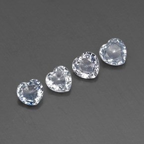 Gemas de zafiro azul natural de  ct, forma de corazón, VVS