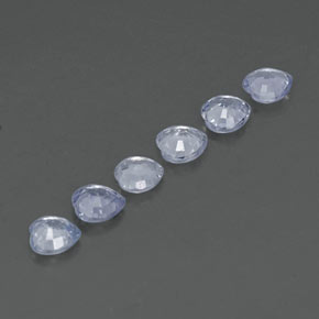 Gemas de zafiro blanco natural de 1,68 ct, forma de corazón, VVS