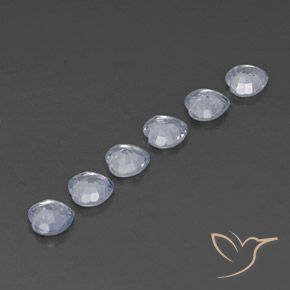 Gemas de Zafiro Blanco azulado natural de 1.98 ct, Corazón, VVS