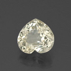 Zafiro amarillo natural de 1,68 ct, forma de corazón, VVS