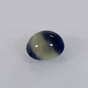 Zafiro bicolor natural de 1,05 ct, corte óvalo, opaco