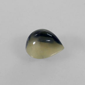 Zafiro bicolor natural de 1,45 ct, en forma de pera, opaco