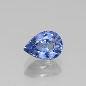 Zafiro azul natural de 1,02 ct, en forma de pera, VS
