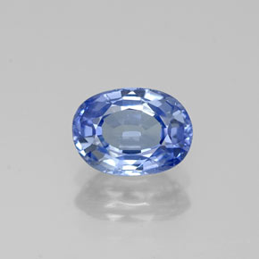 Zafiro azul natural de 1,18 ct, corte óvalo, VS