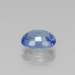 Zafiro azul natural de 1,18 ct, corte óvalo, VS