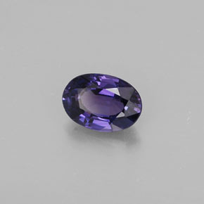 Zafiro violeta natural de 0,59 ct, corte óvalo, VVS