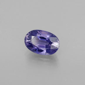 Zafiro azul natural de 0,67 ct, corte óvalo, VVS