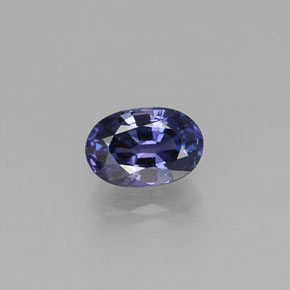 Zafiro violeta natural de 0,68 ct, corte óvalo, VS-SI