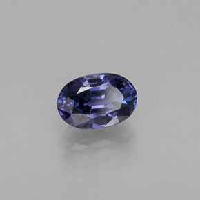Zafiro violeta natural de 0,68 ct, corte óvalo, VS-SI