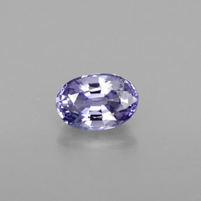 Zafiro violeta natural de 0,74 ct, corte óvalo, VVS