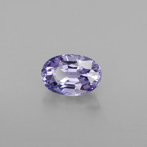 Zafiro violeta natural de 0,74 ct, corte óvalo, VVS