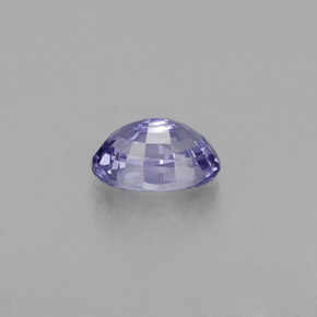 Zafiro violeta natural de 0,74 ct, corte óvalo, VVS