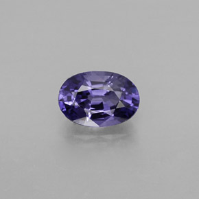 Zafiro violeta natural de 0,60 ct, corte óvalo, VVS