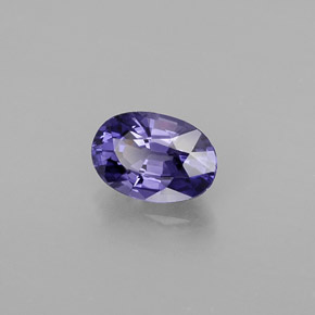 Zafiro violeta natural de 0,60 ct, corte óvalo, VVS