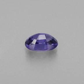 Zafiro violeta natural de 0,60 ct, corte óvalo, VVS