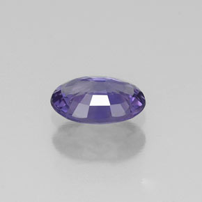 Zafiro violeta natural de 0,49 ct, corte óvalo, VS