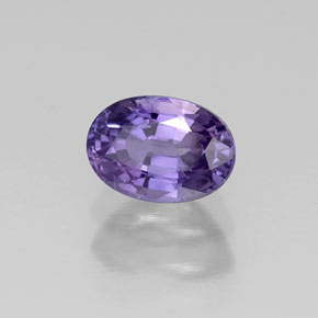 Zafiro violeta natural de 0,80 ct, corte óvalo, VS