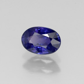 Zafiro violeta natural de 0,63 ct, corte óvalo, VS