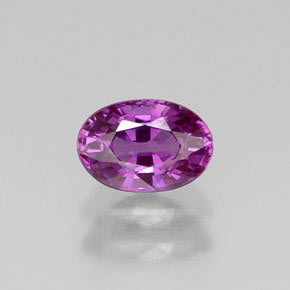 Zafiro violeta natural de 0,67 ct, corte óvalo, VVS