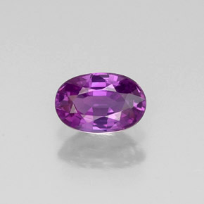 Zafiro violeta natural de 0,62 ct, corte óvalo, VVS-VS