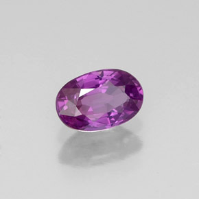Zafiro violeta natural de 0,62 ct, corte óvalo, VVS-VS