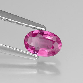 Zafiro rosa natural de 0,48 ct, corte óvalo, VS
