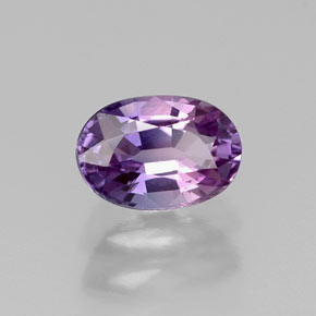 Zafiro violeta natural de 0,74 ct, corte óvalo, VVS