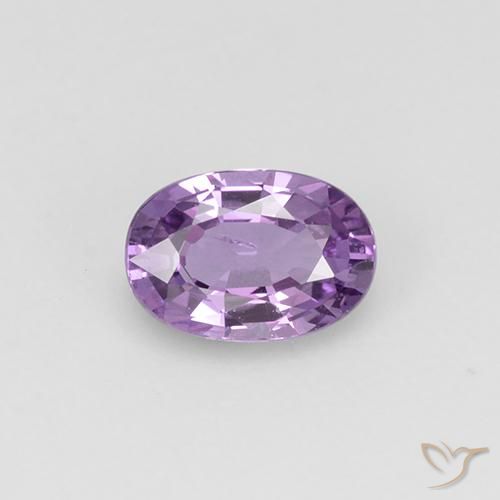 0.58ct Natural Violeta medio claro Zafiro, Ovalada, VS