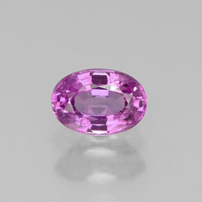 Zafiro violeta natural de 0,72 ct, corte óvalo, VS