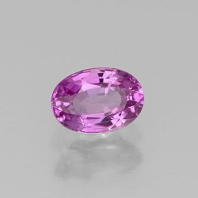 Zafiro violeta natural de 0,72 ct, corte óvalo, VS