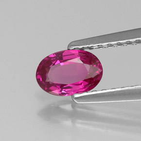 Zafiro violeta natural de 0,56 ct, corte óvalo, VVS