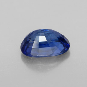 Zafiro azul natural de 2,12 ct, corte óvalo, VVS-VS