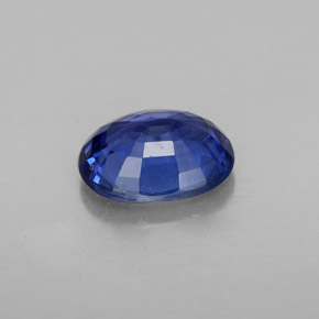 Zafiro azul natural de 2,28 ct, corte óvalo, VS