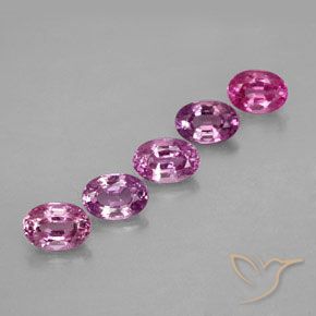 Gemas de Zafiro Multicolor natural de 3.34 ct, Ovalada, VVS-VS