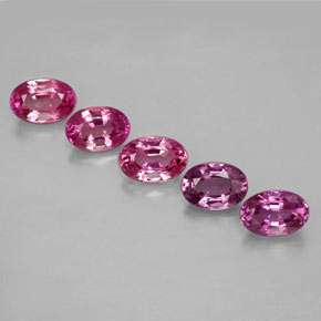 Gemas de zafiro multicolor natural de  ct, corte óvalo, VVS-VS