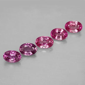 Gemas de zafiro multicolor natural de  ct, corte óvalo, VVS-VS