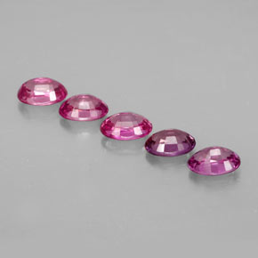 Gemas de zafiro multicolor natural de  ct, corte óvalo, VVS-VS