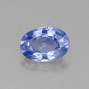 Zafiro azul natural de 0,99 ct, corte óvalo, VVS