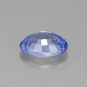 Zafiro azul natural de 0,99 ct, corte óvalo, VVS