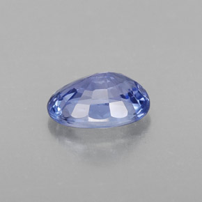 Zafiro azul natural de 1,12 ct, corte óvalo, VS